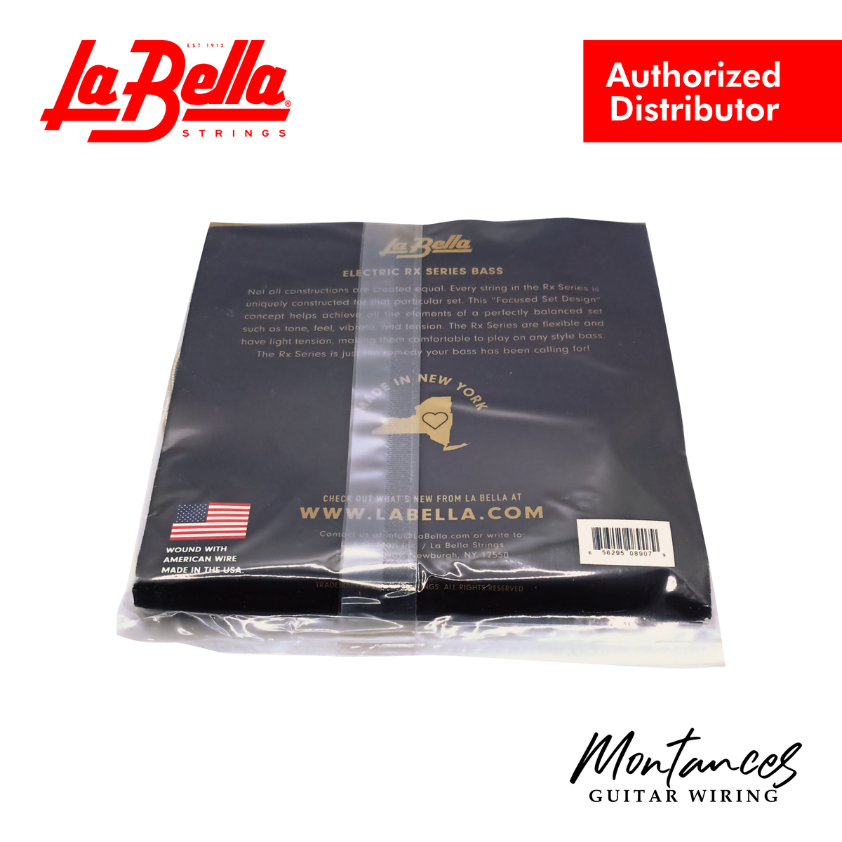 La Bella RX-N5D-XL | 5-String Bass String Set | 45-130 Extra Long Scale | Nickel Roundwound
