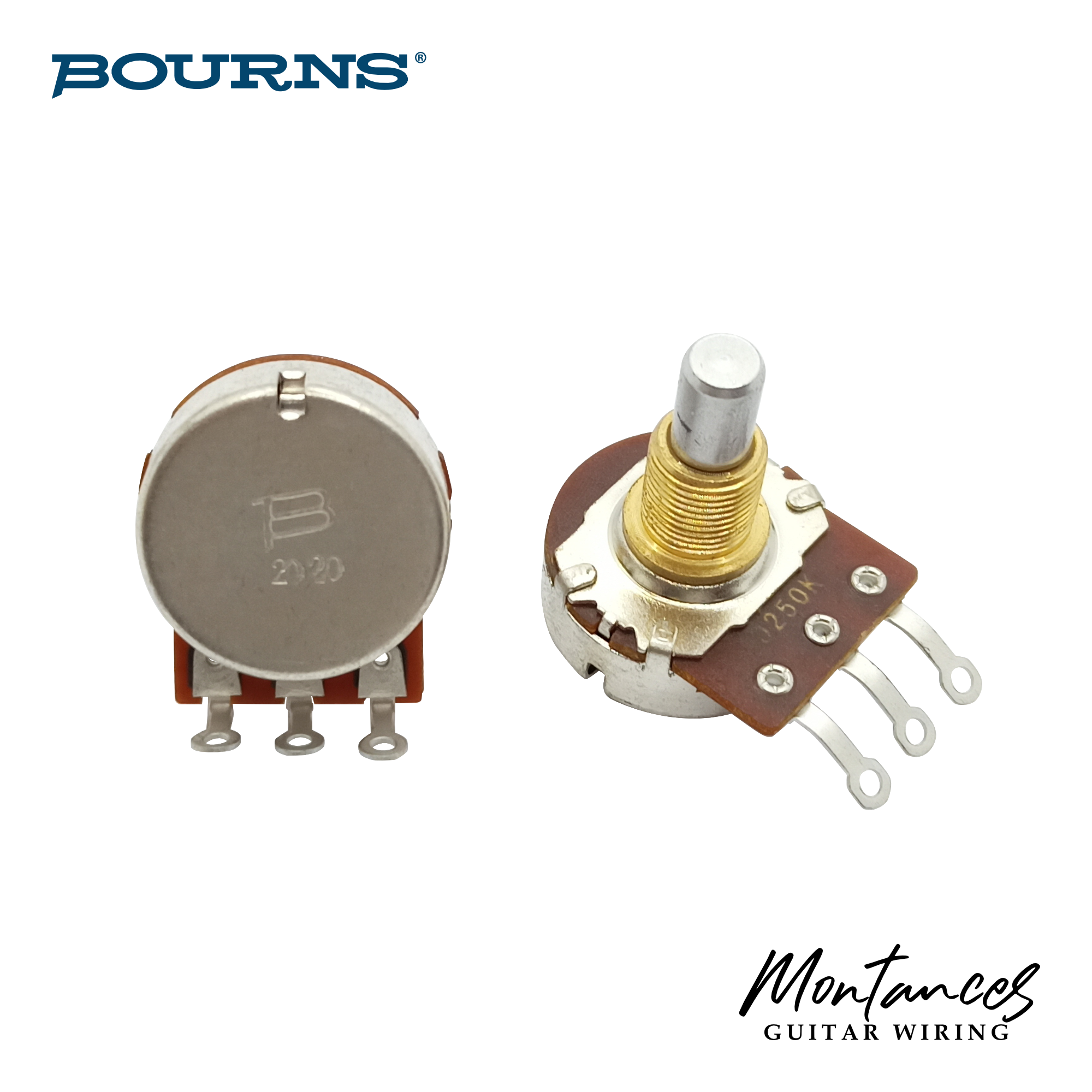 Bourns® Premium US ⅜” Standard Length Full-Size Potentiometer (High Torque, Solid Shaft)