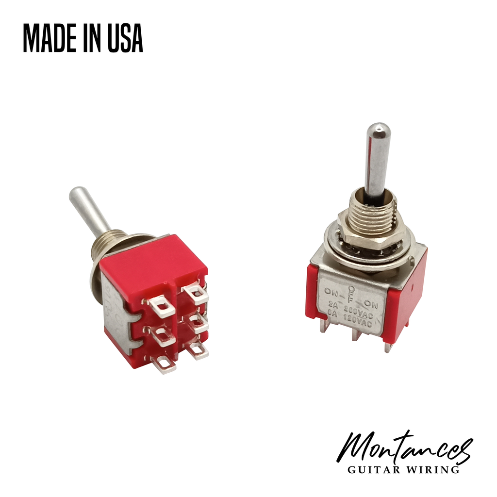 Mini Toggle Switch DPDT 4PDT