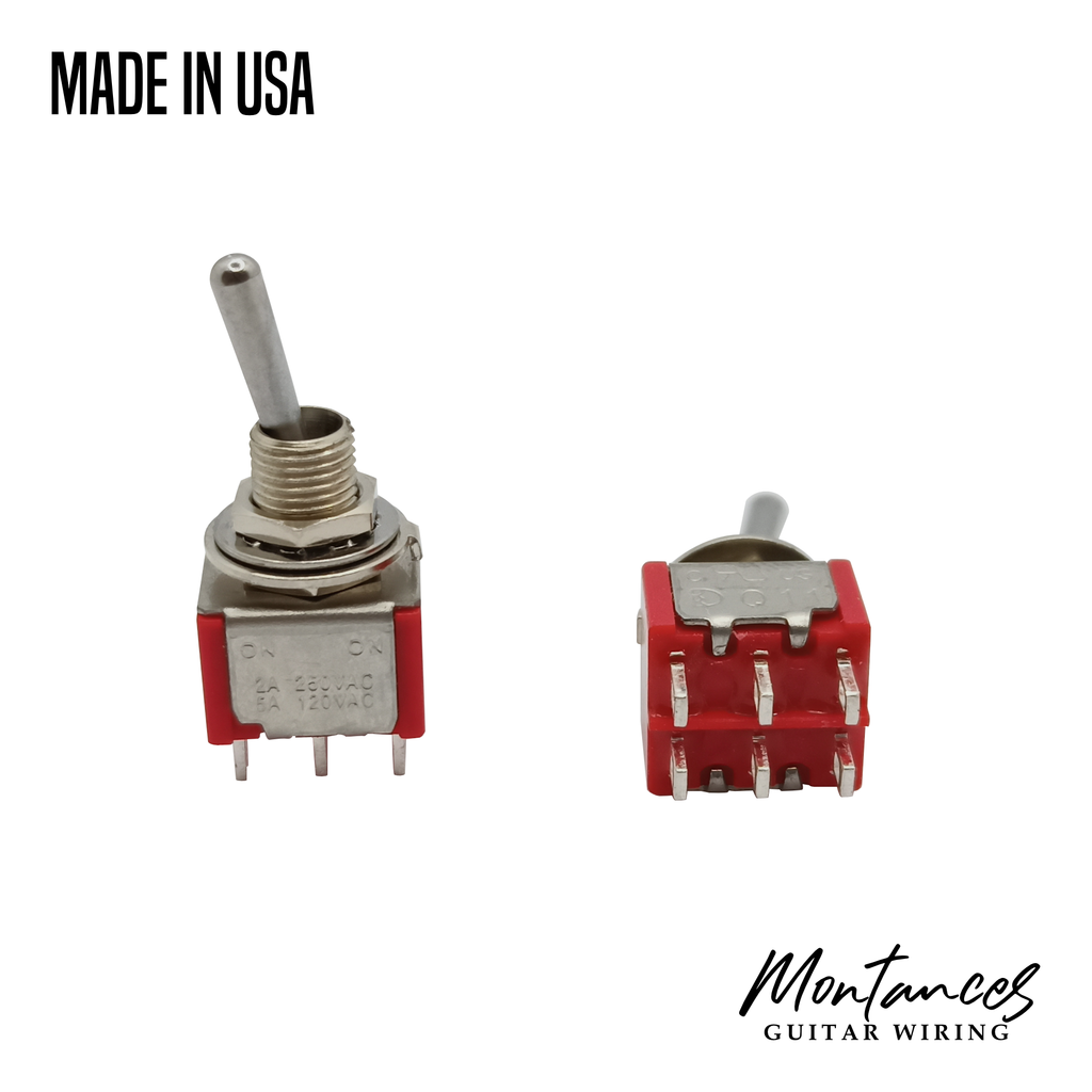 Mini Toggle Switch DPDT 4PDT
