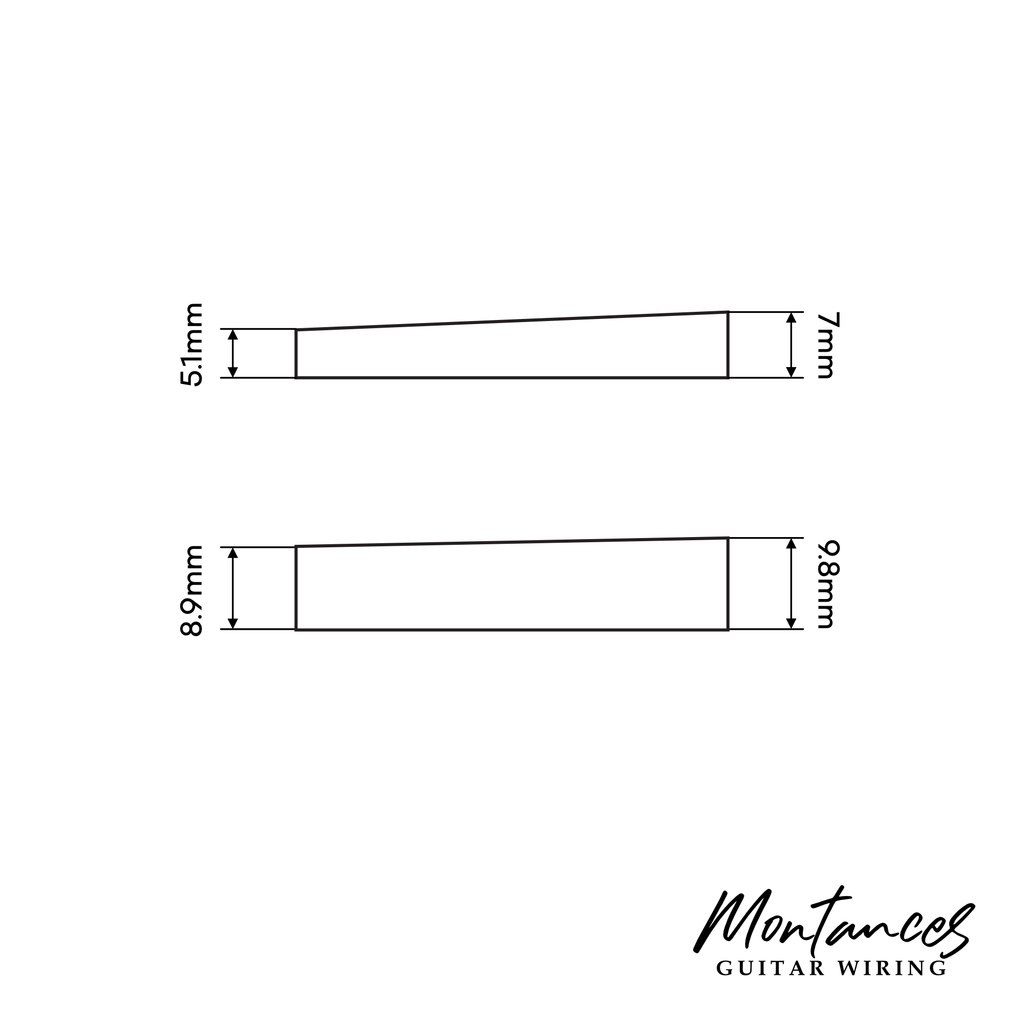 Humbucker Pickup Mounting Rings, Plastic material