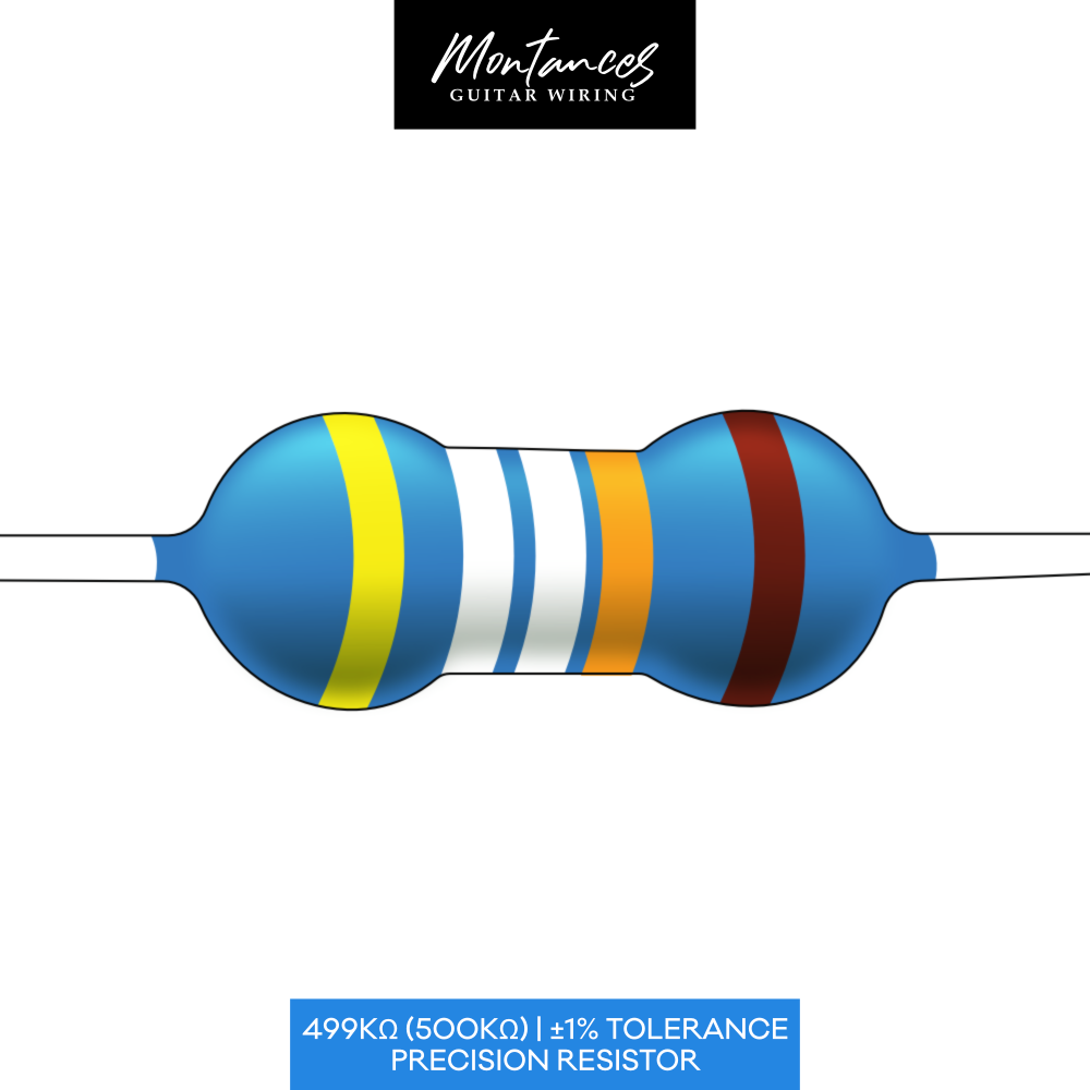 Metal Film Precision Resistor 1% Tolerance, 1/4 Watt, 120K to 820K Ohms