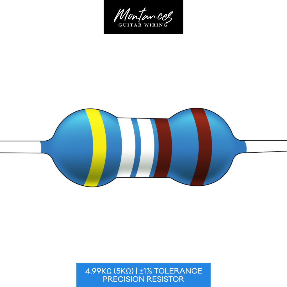 Metal Film Precision Resistor 1% Tolerance, 1/4 Watt, 1k to 10k Ohms