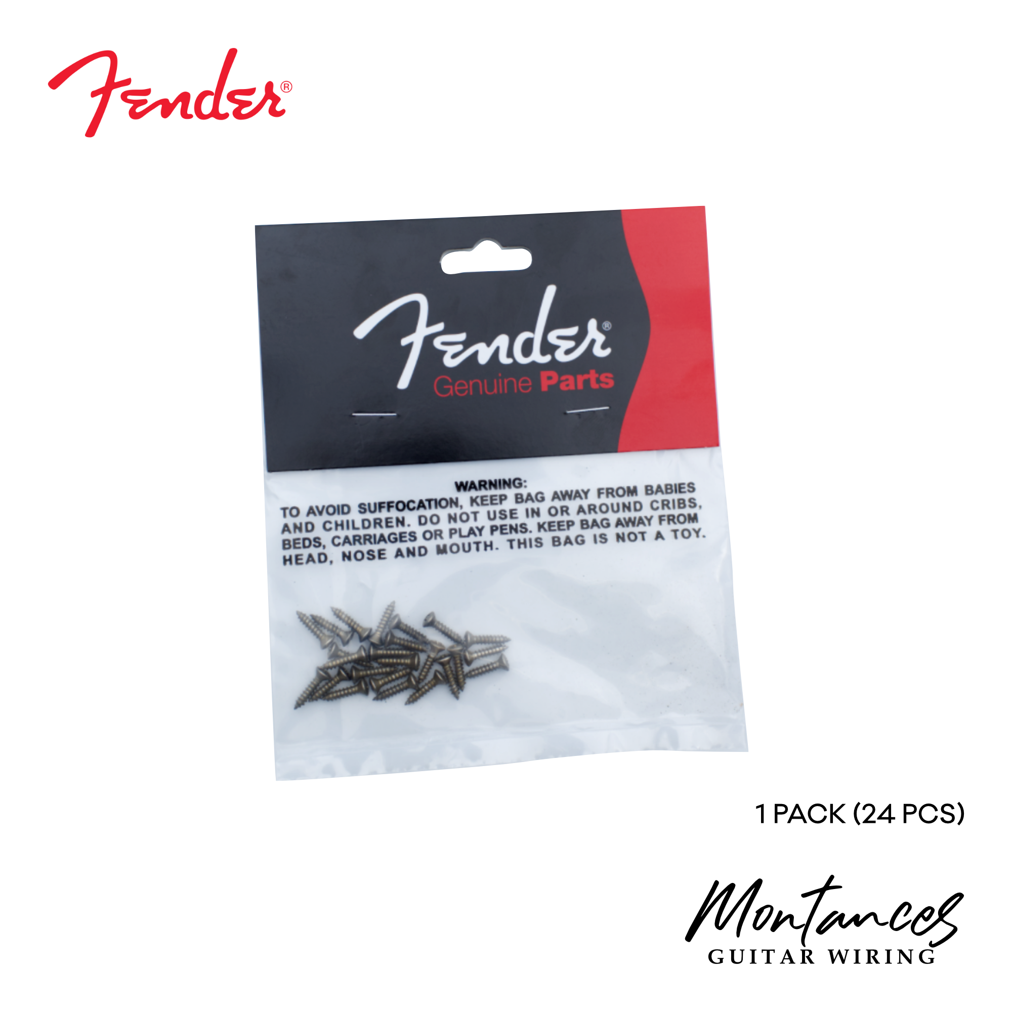 Fender® Screws for pickguards (24pcs)