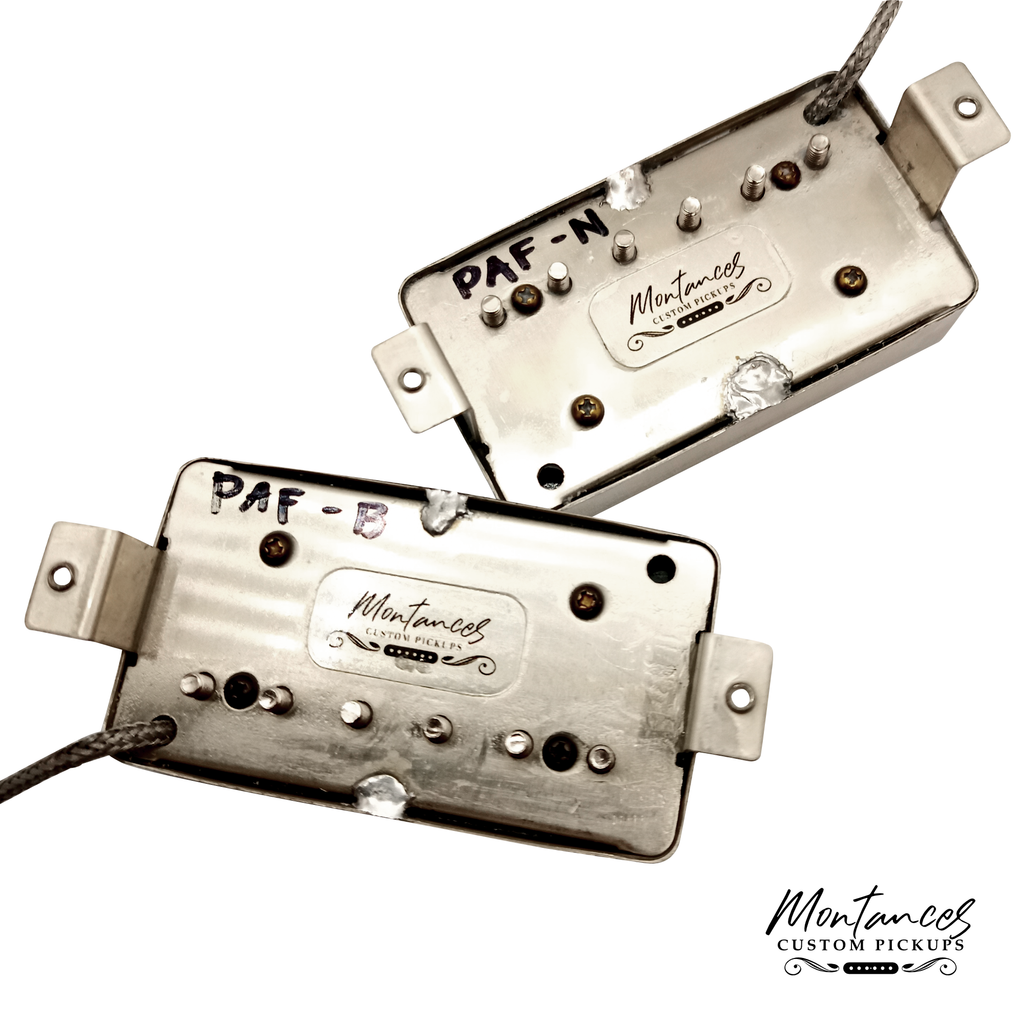 Montances PAF Humbucker Pickup | Alnico II | Full Set | Authentic 50s Woody Tone