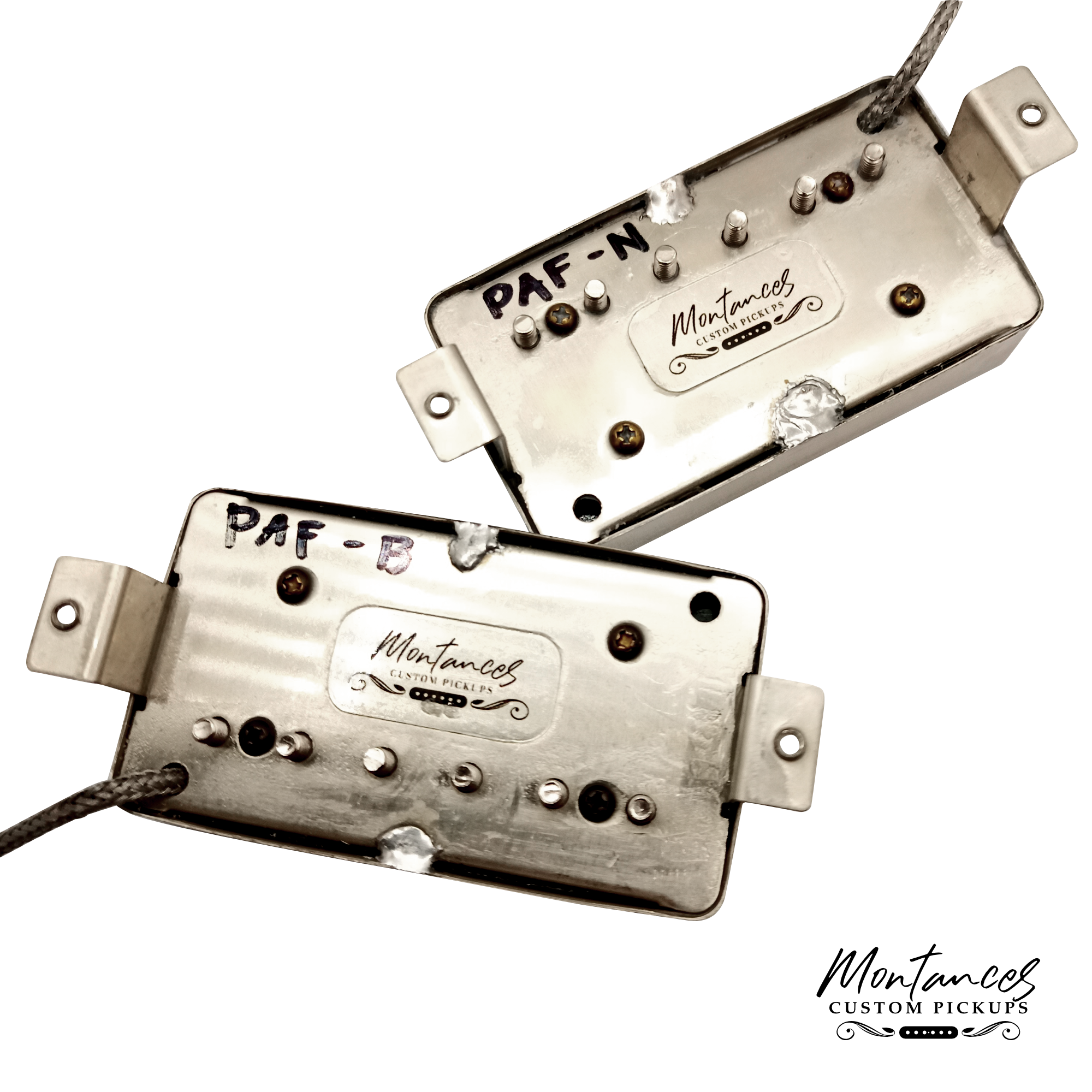 Montances PAF Humbucker Pickup | Alnico II | Full Set | Authentic 50s Woody Tone