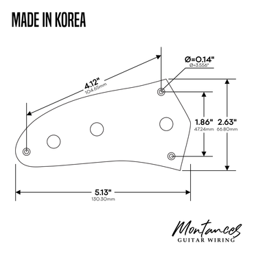 Control Plate for Jaguar Style, Master, made in Korea