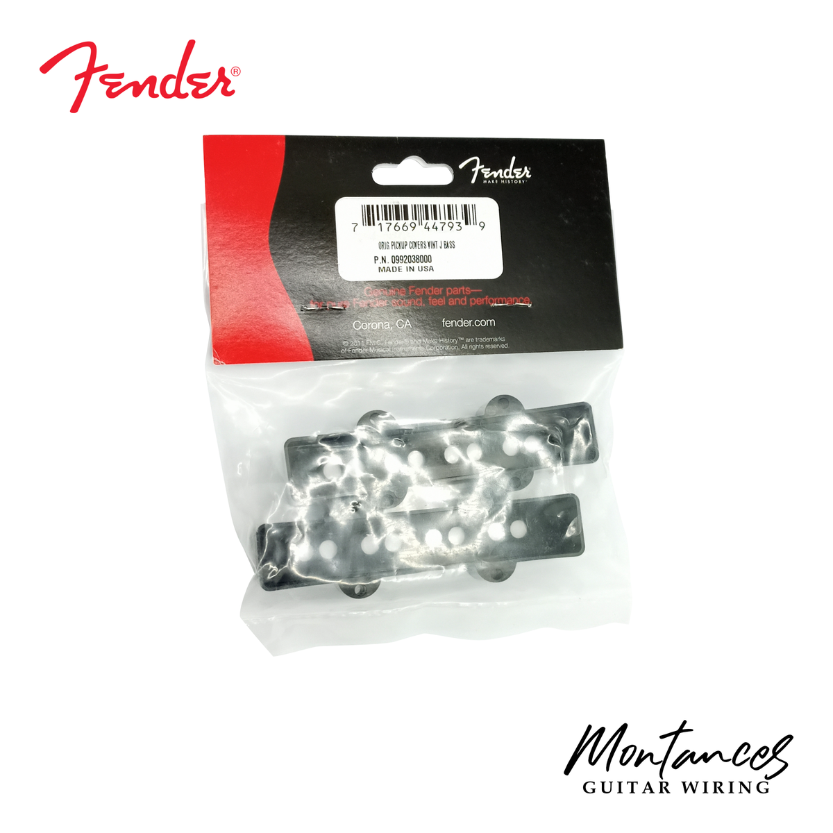 Fender® 4-String Jazz Bass (J-Bass) Pickup Cover