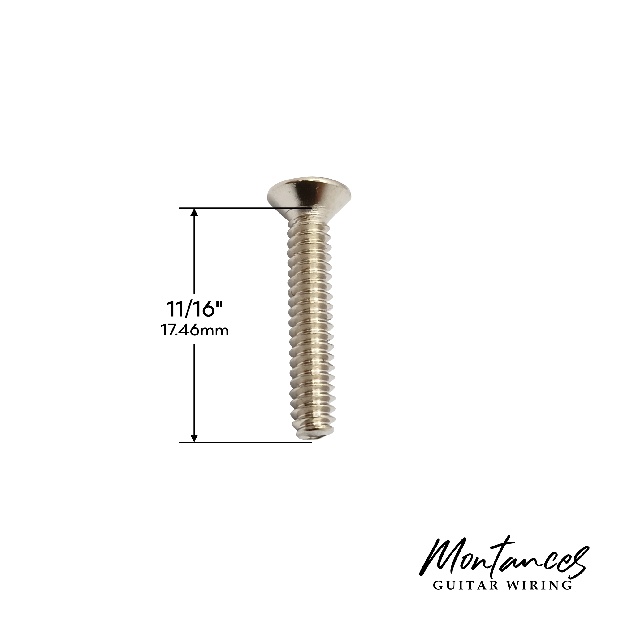 Screw 6-32 size, Phillips oval head, 11/16" (17.46mm) length