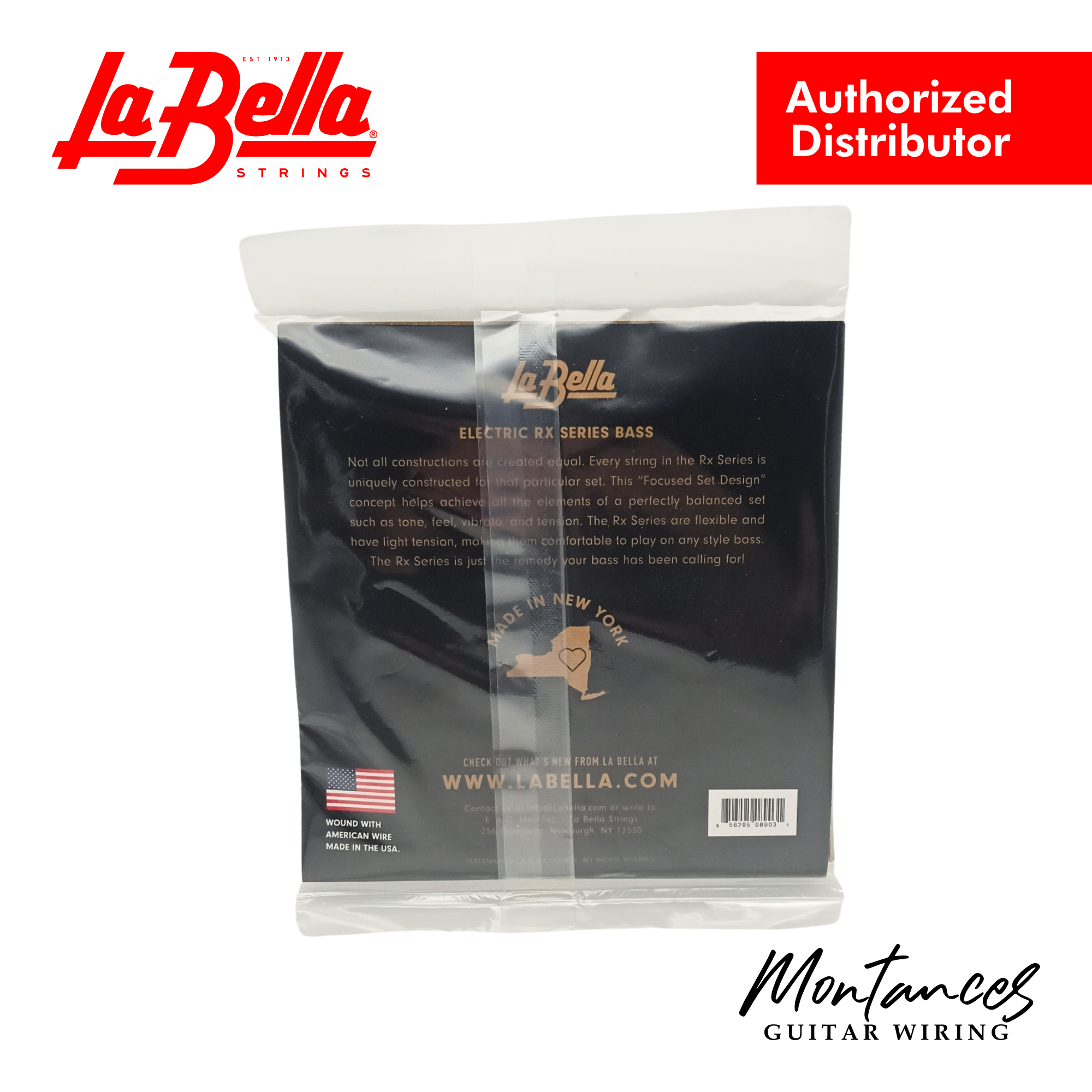 La Bella RX-N4D Rx Nickel Extra Long Scale, 45-65-85-105 - Bass Guitar Strings