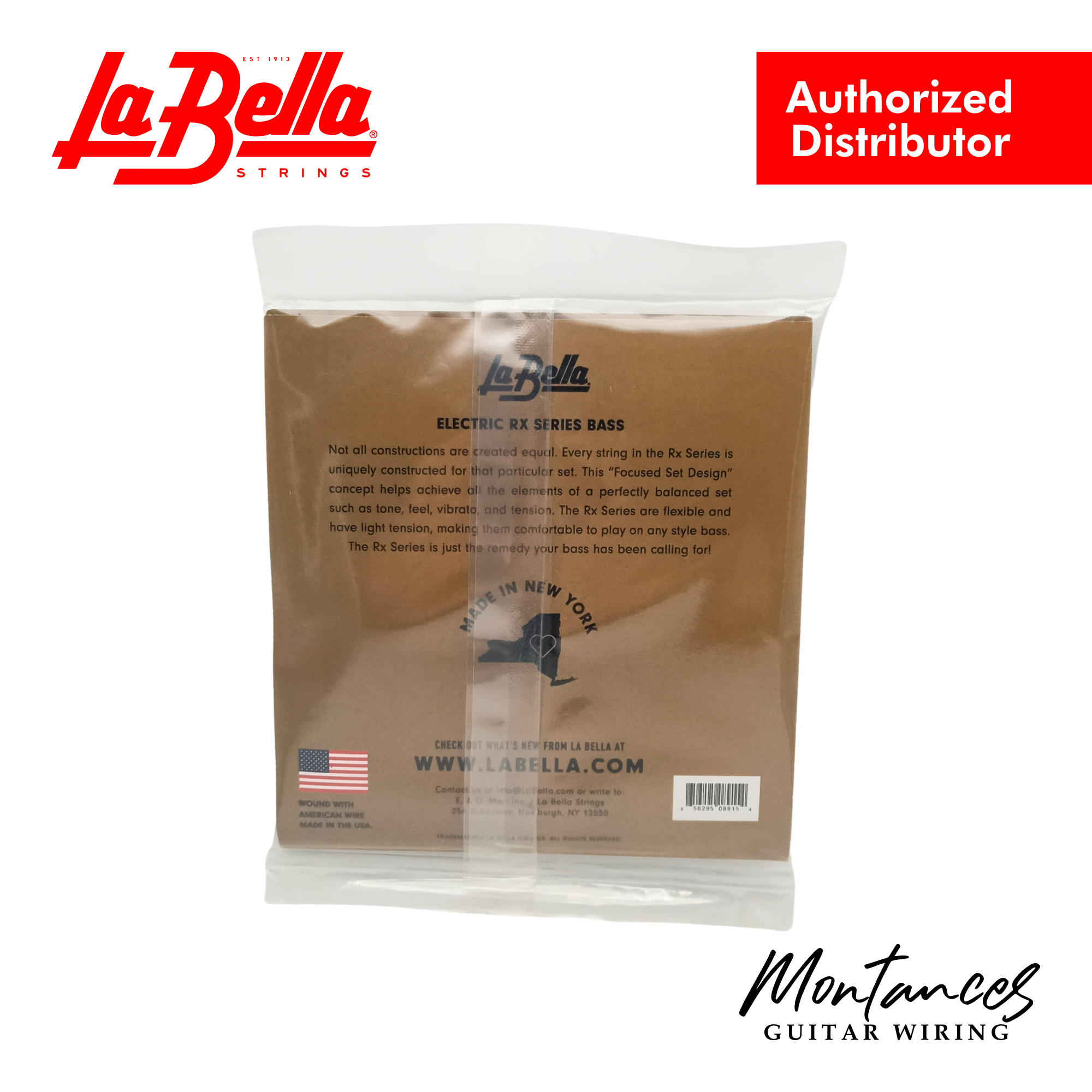 La Bella RX-S5D Rx Stainless Extra Long Scale , 45-65-85-105-130 - Bass Guitar Strings