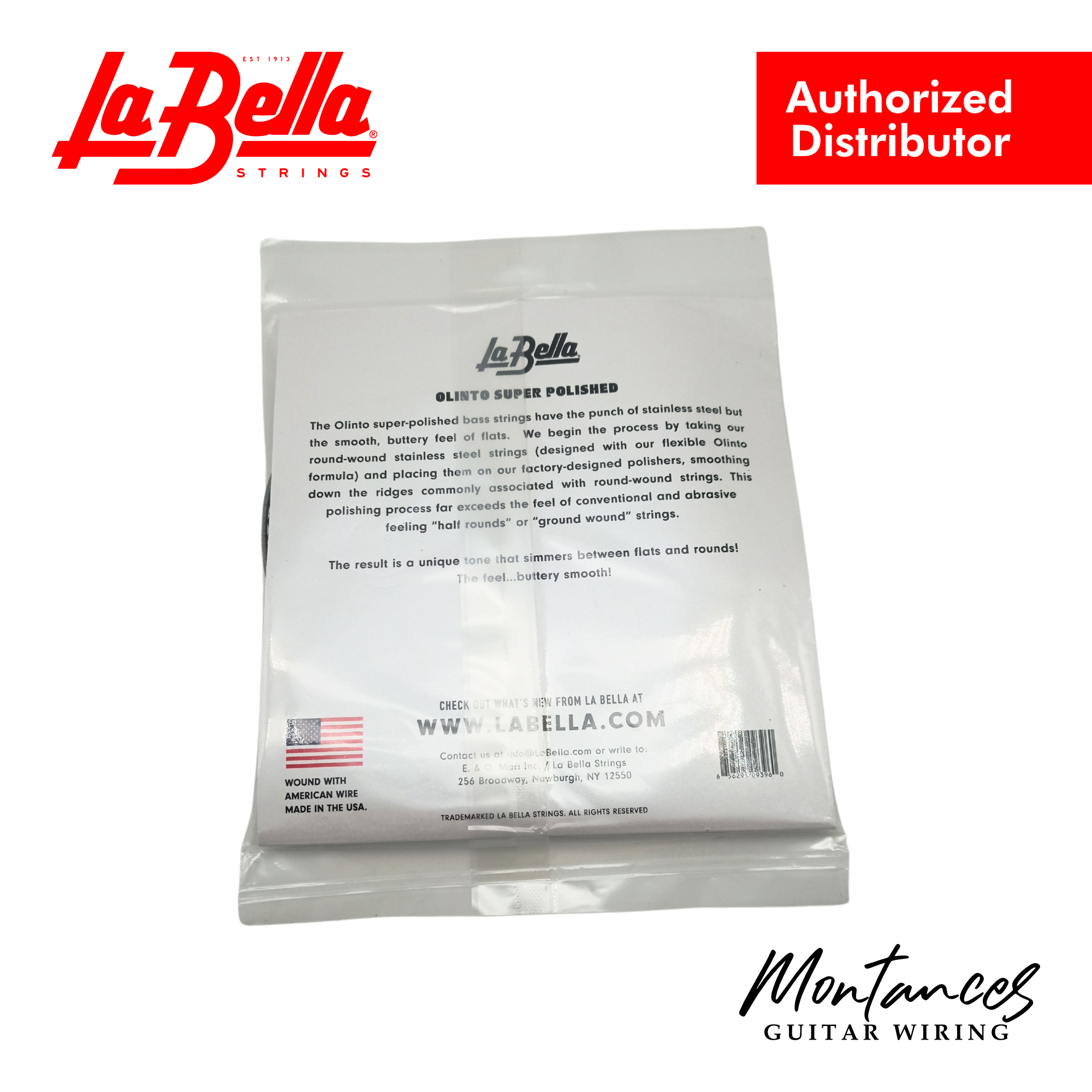 La Bella SP-47125 Super Polished Bass Strings – 5-String Set, 47-125