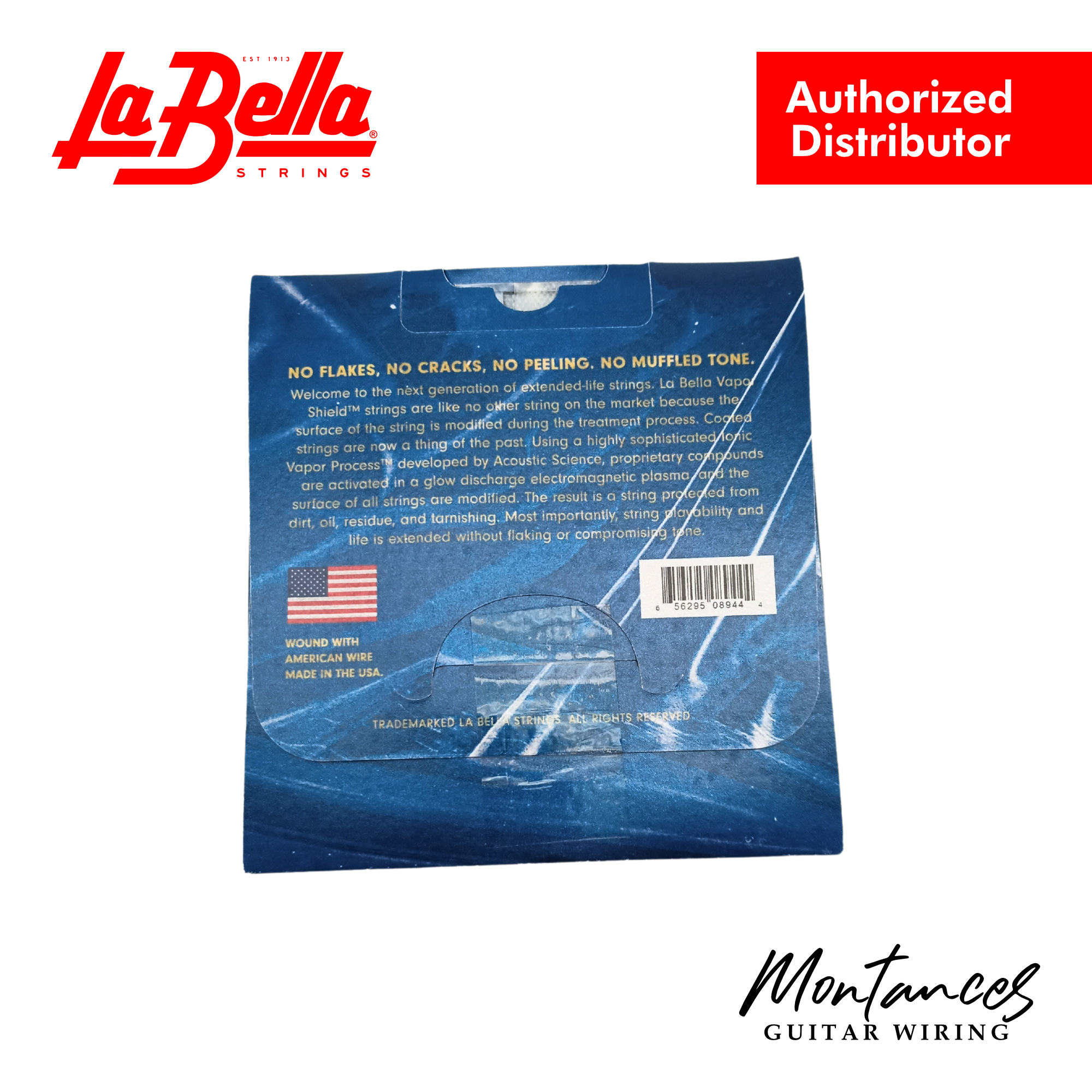 La Bella VSA1152 Vapor Shield Acoustic Guitar Strings – Custom Light 11-52