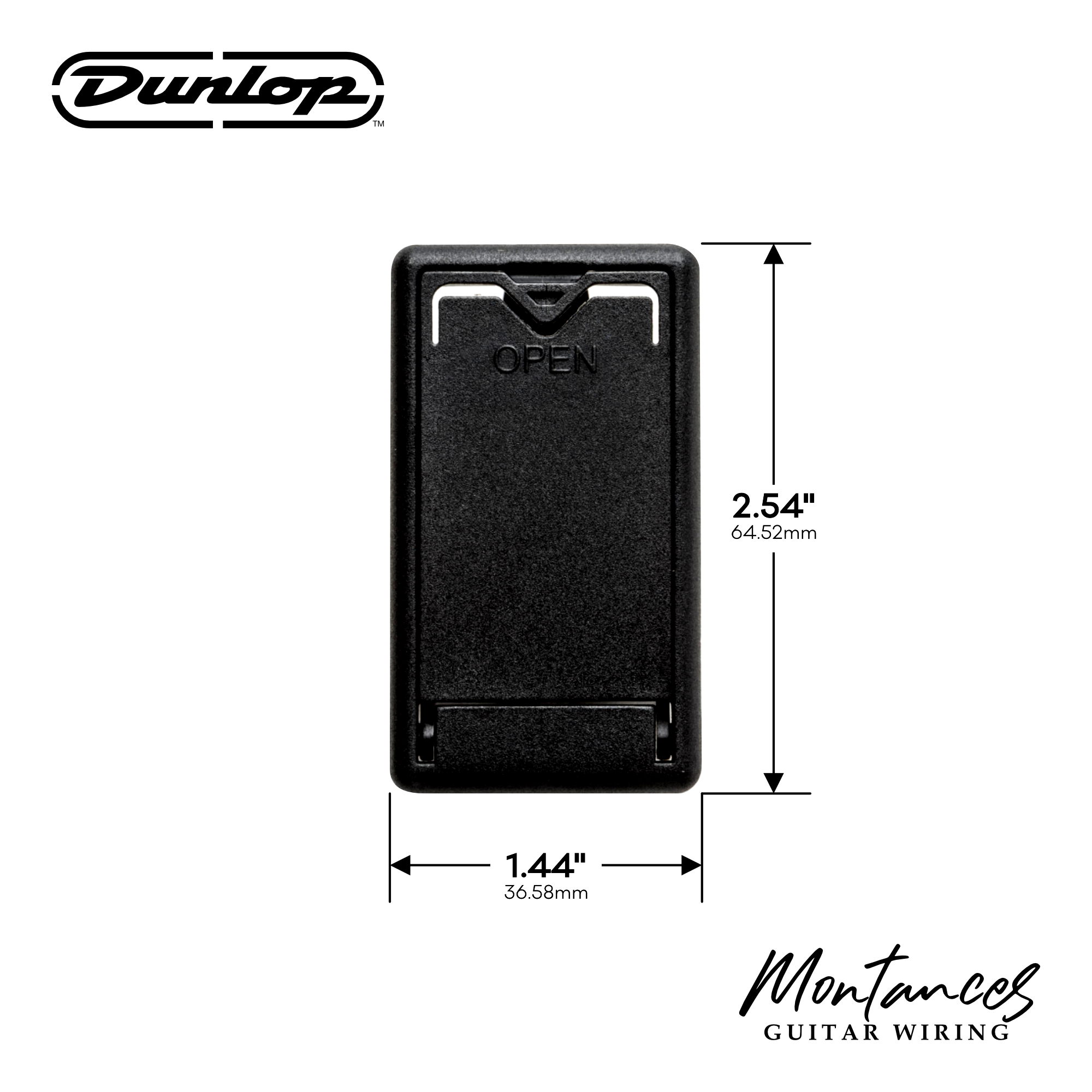 Dunlop Battery Box, snap-in enclosure