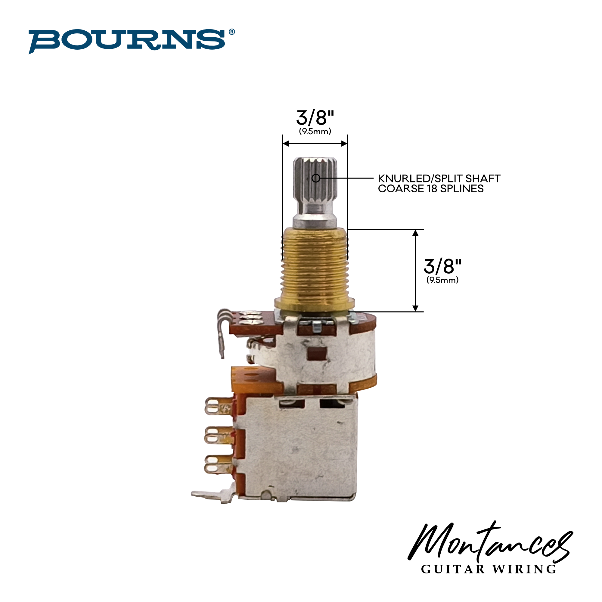 Bourns® Push Pull Potentiometers ⅜” & ¾" Shaft US specs