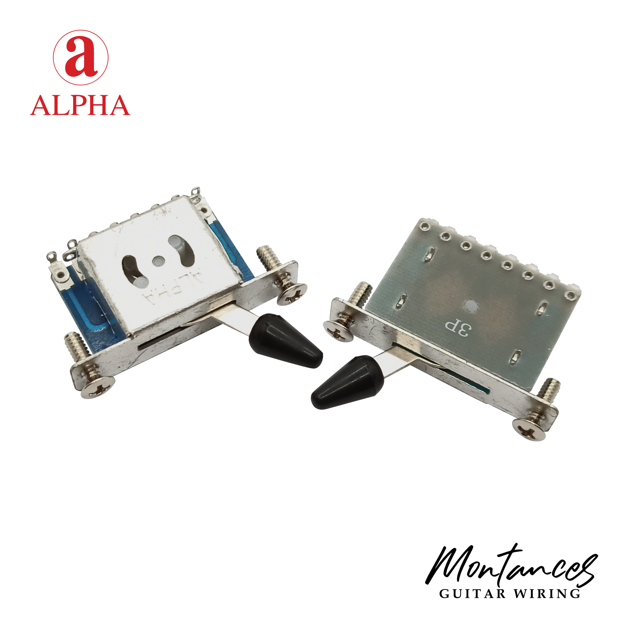 Alpha 3-Way / 5-Way Pickup Selector Switch – Improved Korean-Made Blade Style | For Strat, Tele, PRS & More