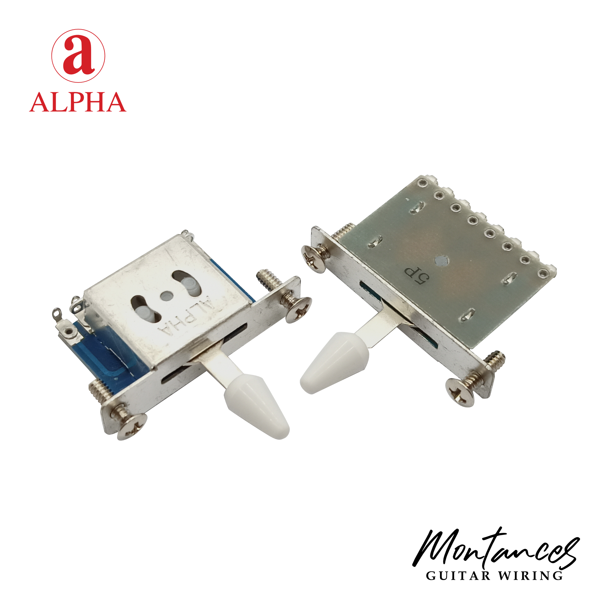 Alpha 3-Way / 5-Way Pickup Selector Switch – Improved Korean-Made Blade Style | For Strat, Tele, PRS & More
