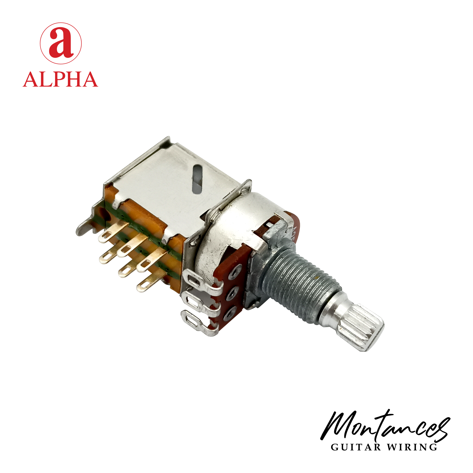 Alpha® Metric ⅜” Standard Length Push-Pull Potentiometer (Split Shaft)