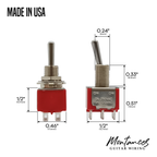 Mini Toggle Switch DPDT 4PDT