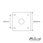 Jack Plate Square/Rectangular Socket Plastic Material for Les Paul