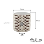 Metal Knobs Flat Top for 6.35mm Solid Shaft