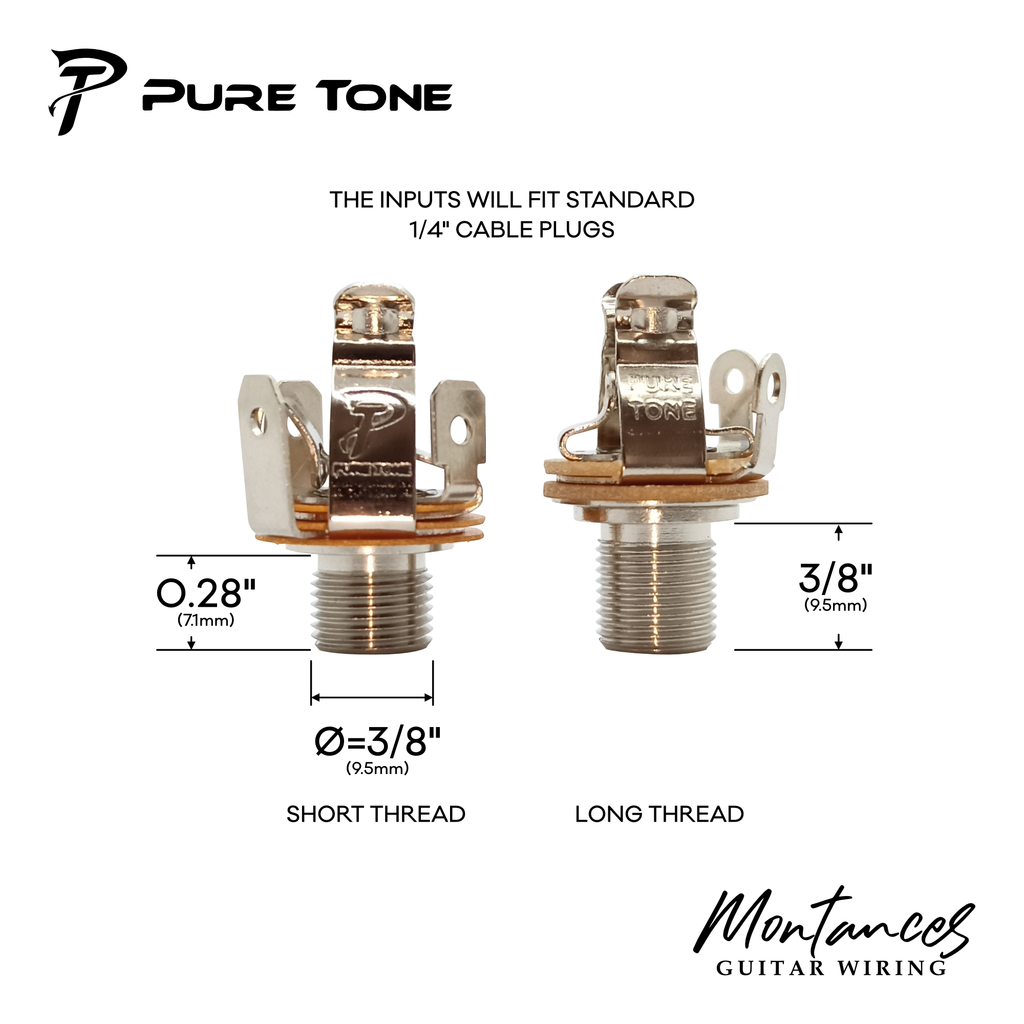 Pure Tone Multi-Contact Jack for guitar and bass made in USA ...