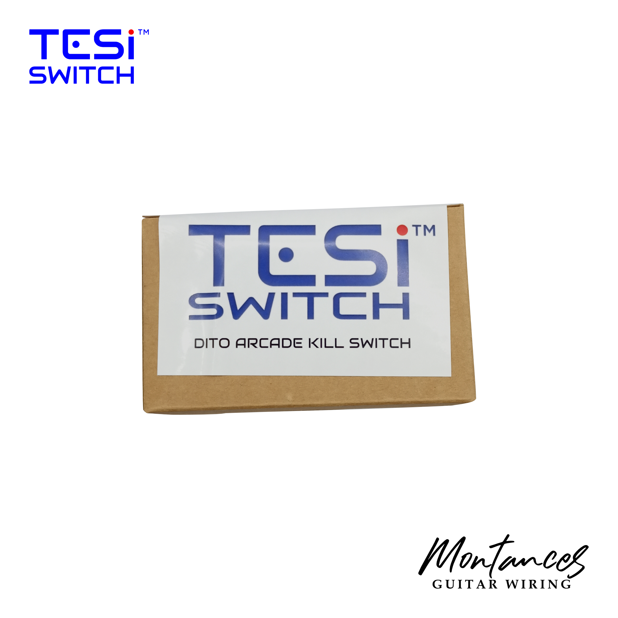 TESI Switch DITO Arcade Button Guitar Kill Switch Solid Red
