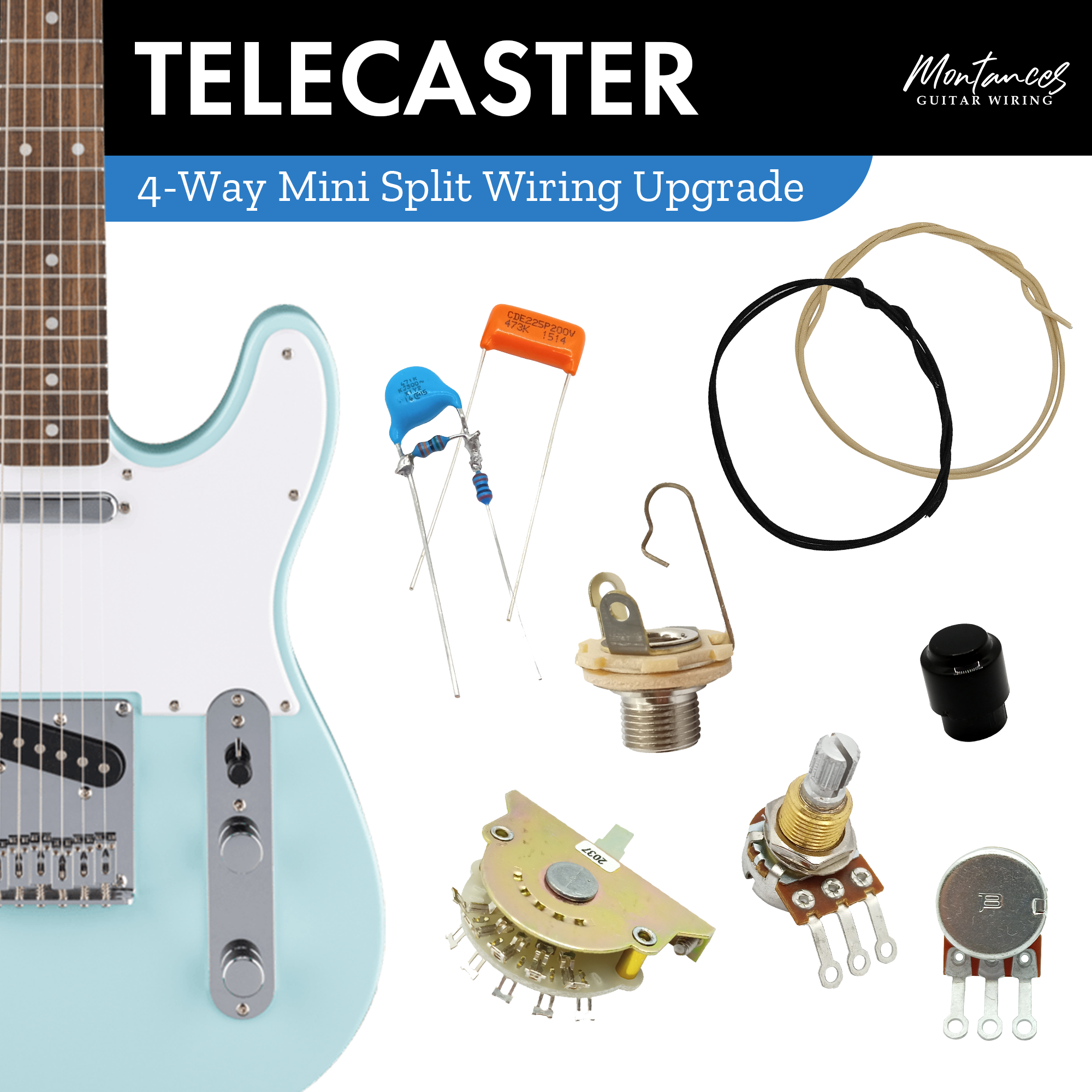 Tele 4-way Wiring Kit US Parts