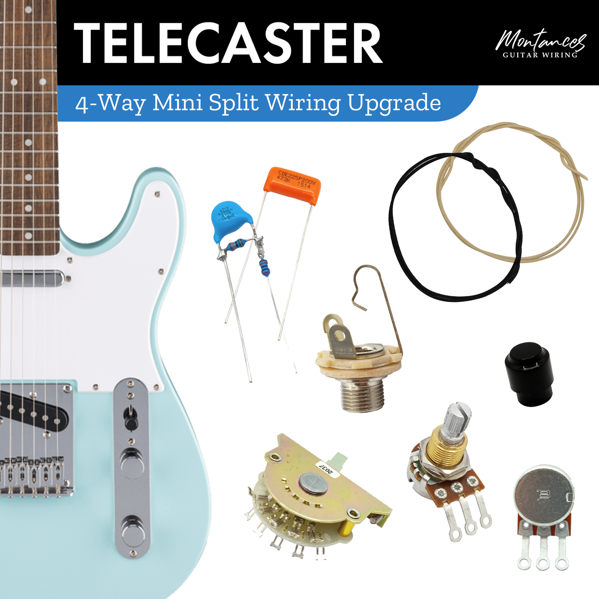 Tele 4-way Wiring Kit US Parts