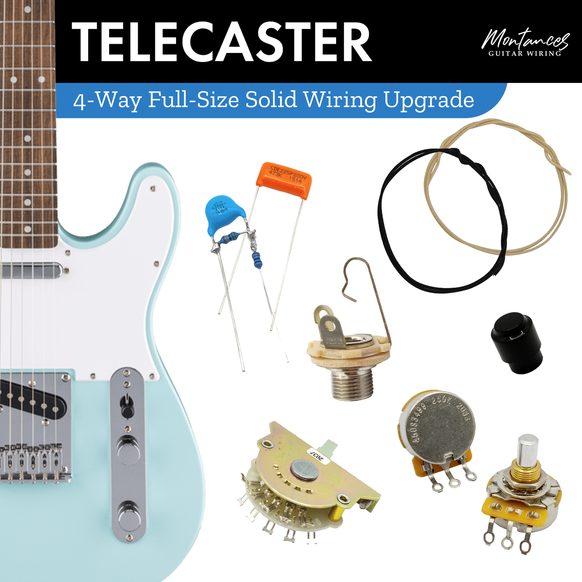 Tele 4-way Wiring Kit US Parts