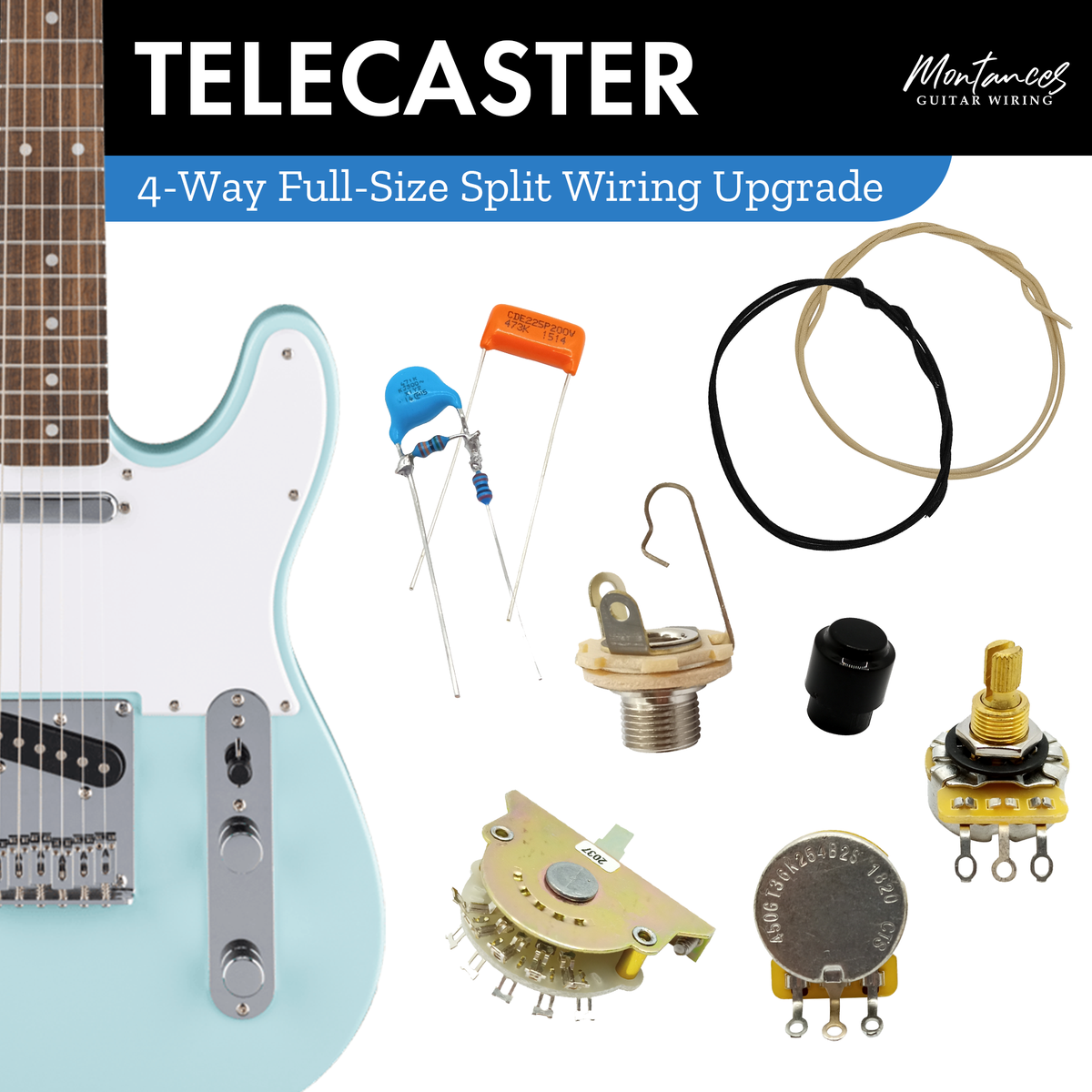Tele 4-way Wiring Kit US Parts
