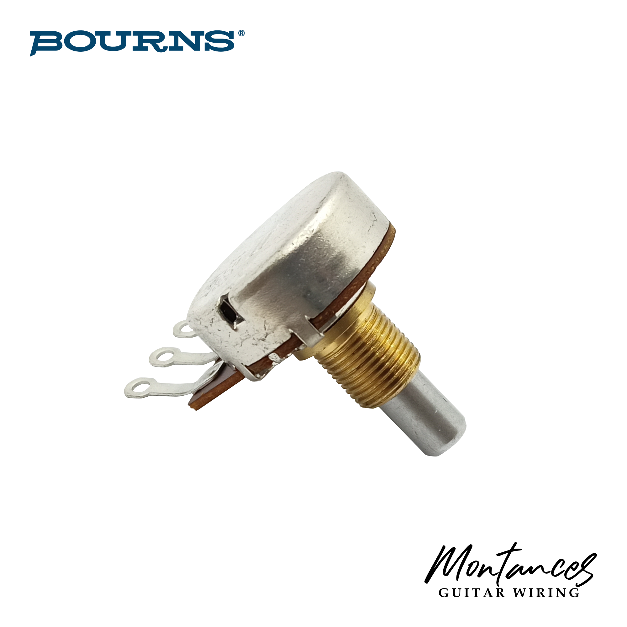 Bourns® Premium US ⅜” Standard Length Full-Size Potentiometer (High Torque, Solid Shaft)