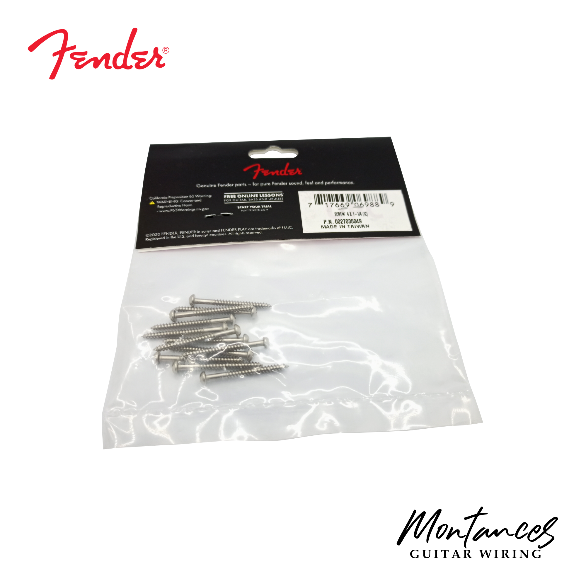 Fender® Pickup Mounting Screws for P-Bass & J-Bass