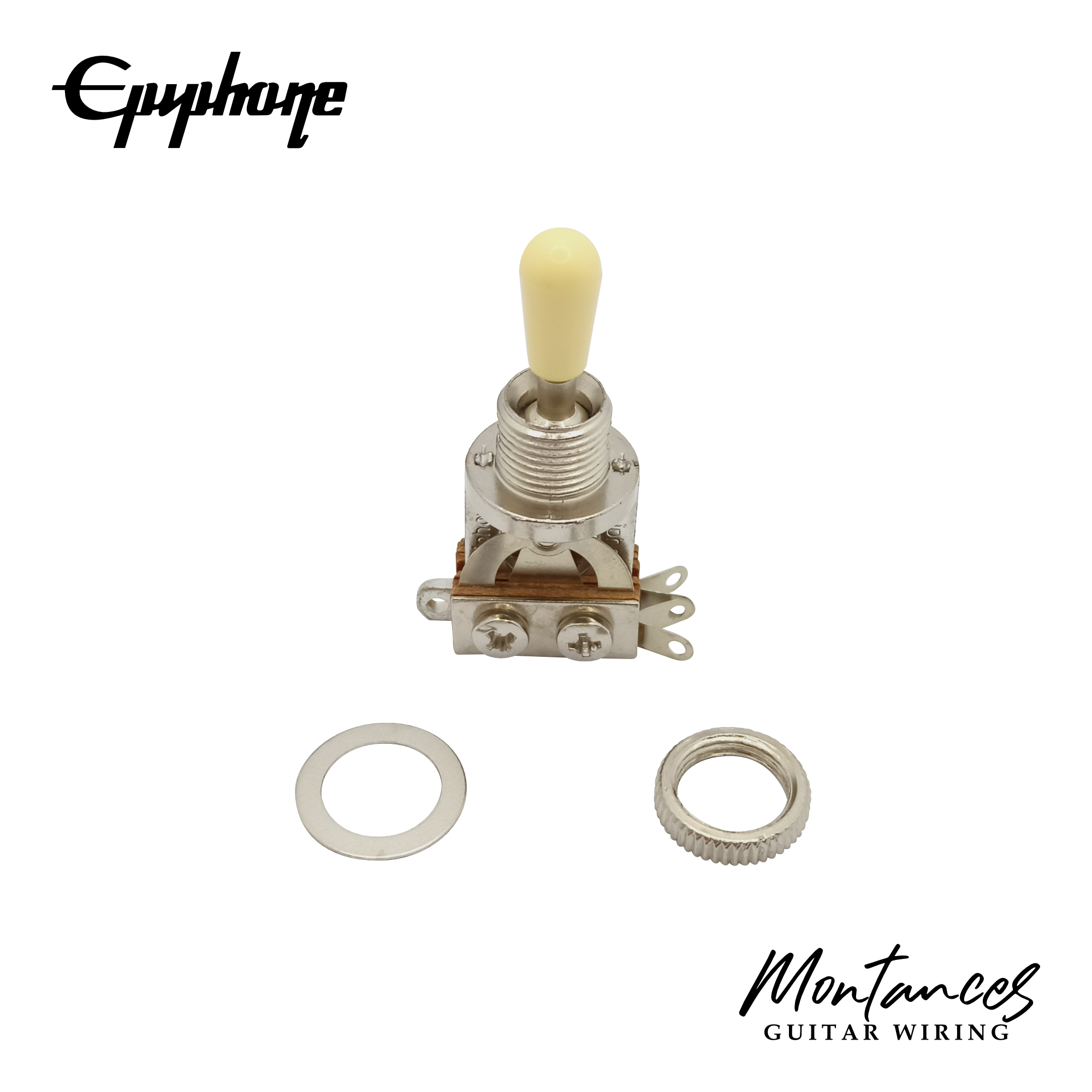 Genuine Epiphone 3-Way Pickup Selector Toggle Switch – Short Type – For Les Paul, SG, PRS & More!