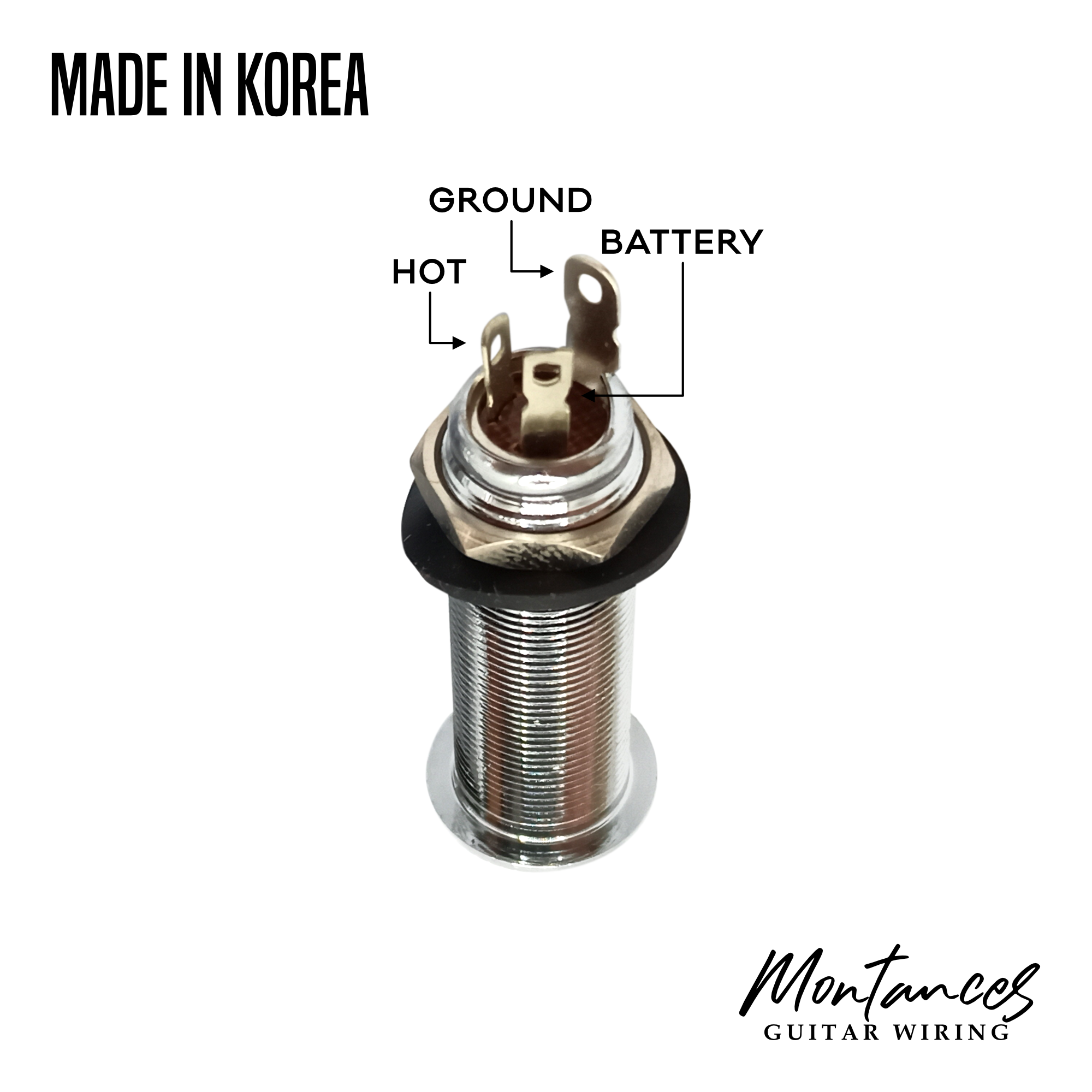 Guitar Output Jack Barrel Type (Stereo and Mono)
