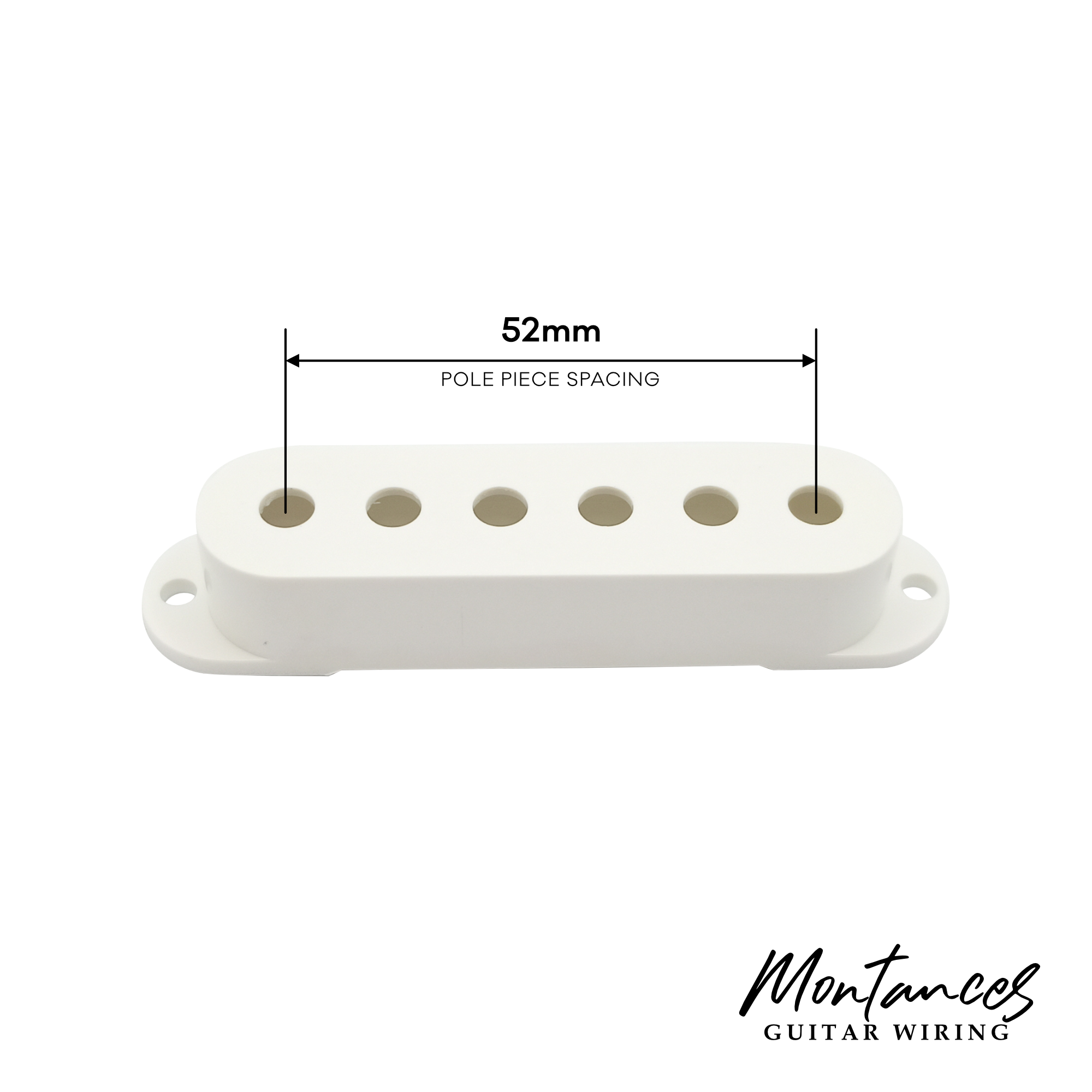Strat Pickup Cover for Single-Coils 52mm Spacing