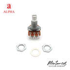 Alpha® Metric ⅜” Standard Length Potentiometer with Center Click (Split Shaft)