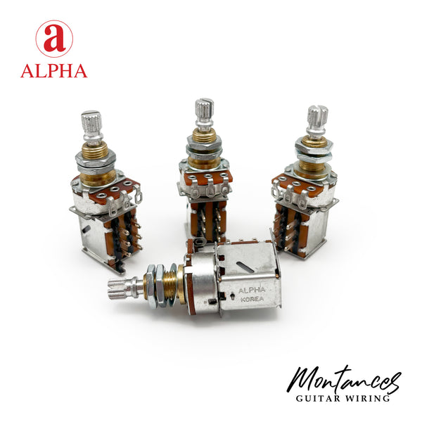 Alpha Metric ⅜” Standard Length Push-Push Potentiometer (Split Shaft)