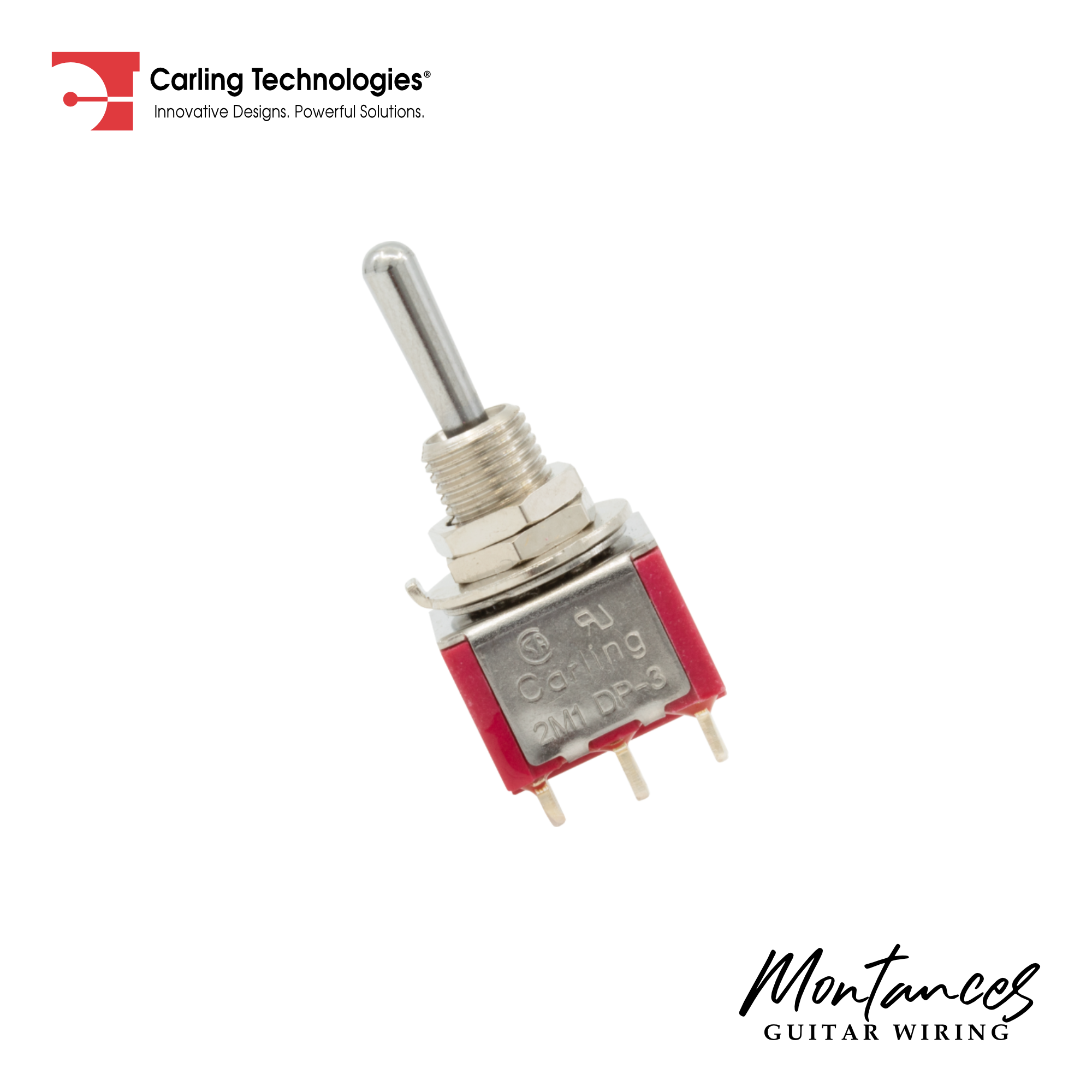 Carling Mini Toggle Switch DPDT, 3 Position