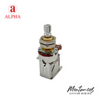 Alpha ⅜” Bushing Diameter, Standard Length Push-Push Potentiometer (Split Shaft)