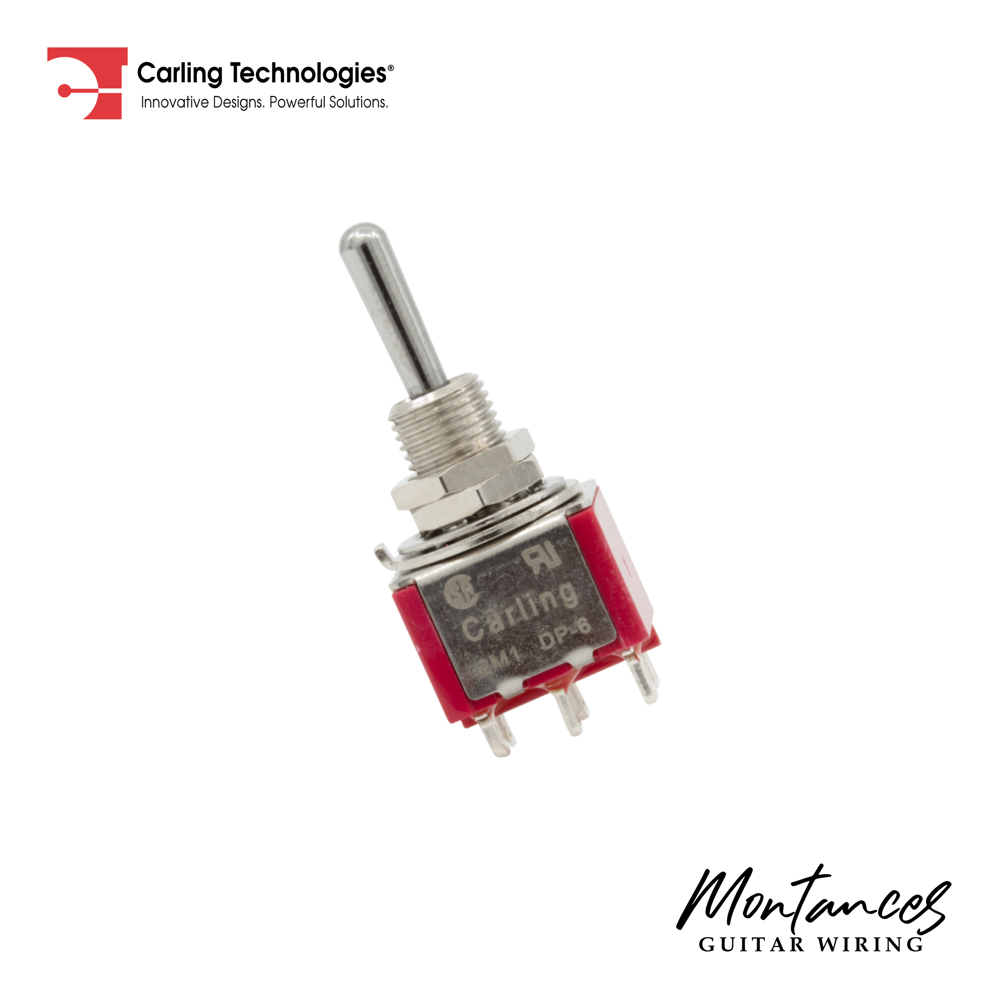 Carling Mini Toggle Switch DPDT, 3 Position