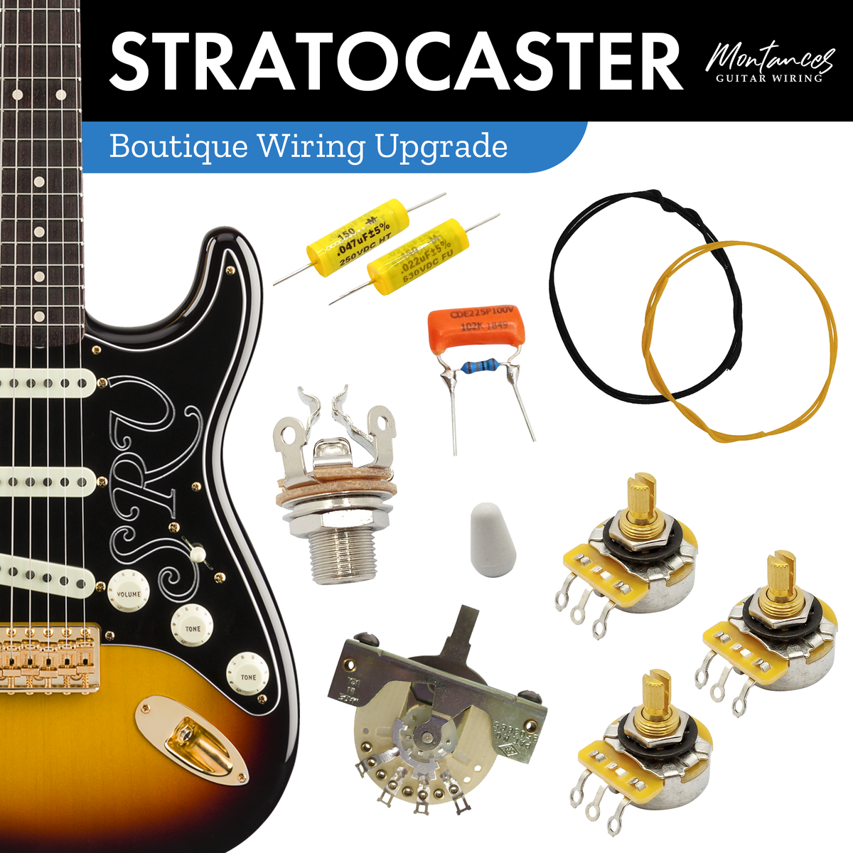 Strat Guitar Wiring Kit Boutique Set