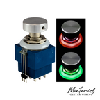 Footswitch 3PDT with Built-in LED Ring light with colored toppers for guitar pedal