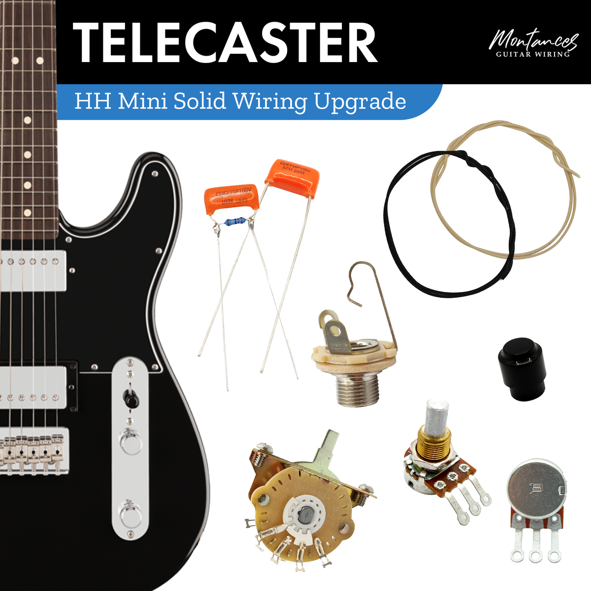 Tele Guitar Wiring Kit HH