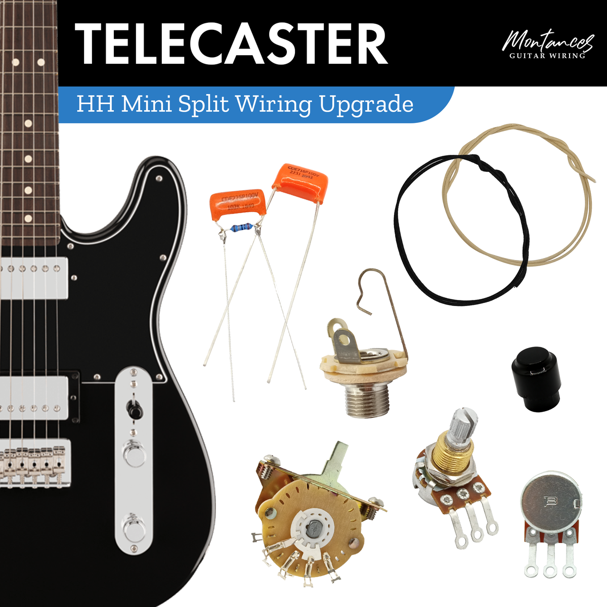 Tele Guitar Wiring Kit HH