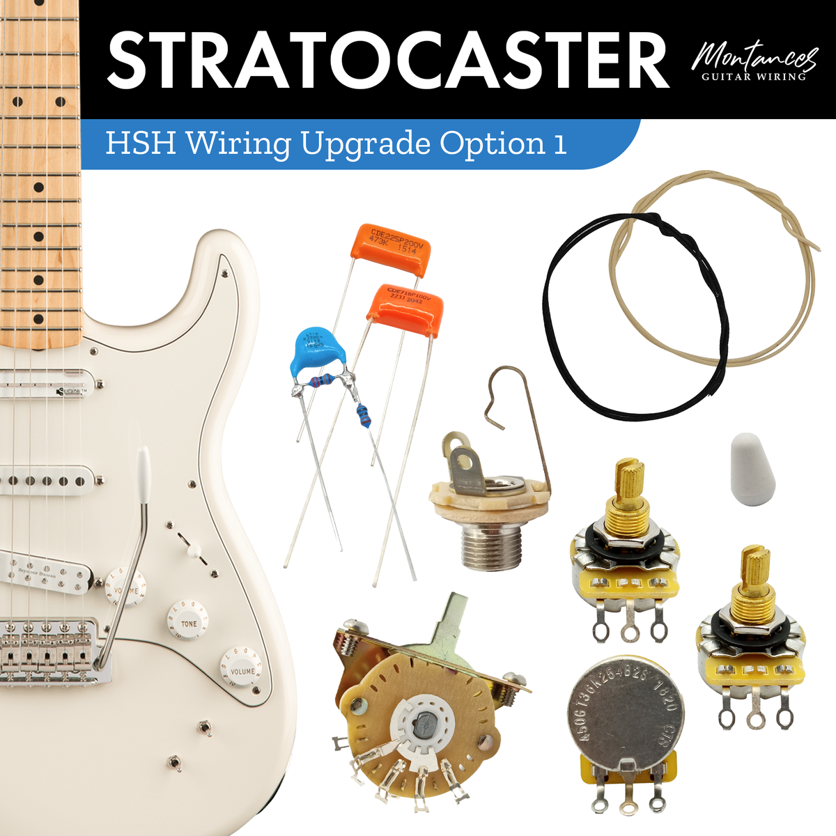 Strat Guitar Wiring Kit HSH US Parts