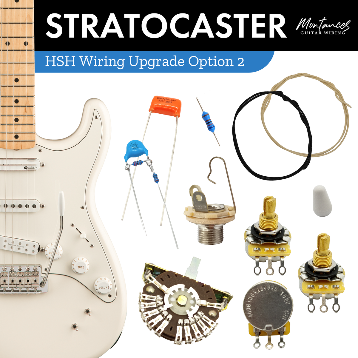 Strat Guitar Wiring Kit HSH US Parts