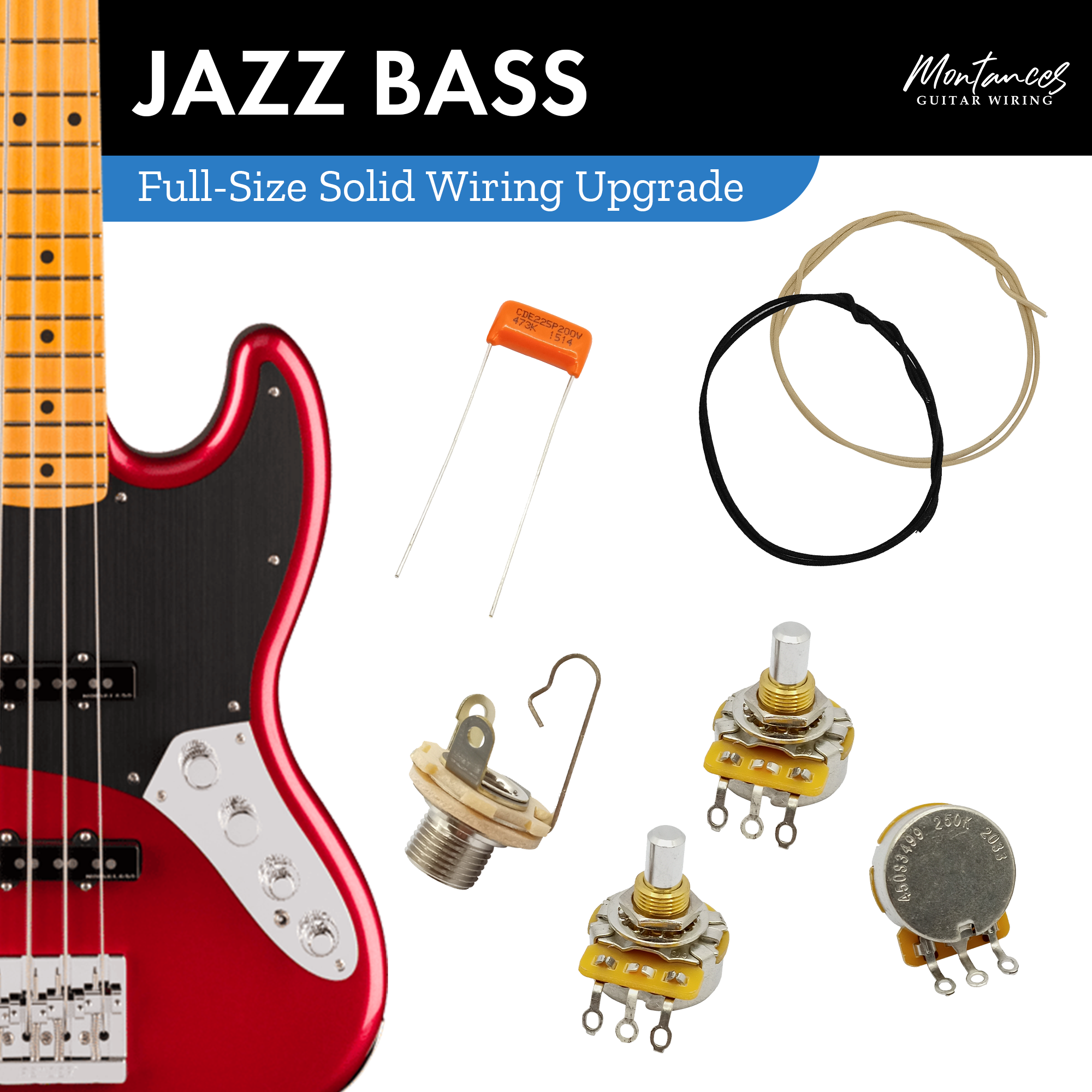 Jazz Bass Wiring Kit