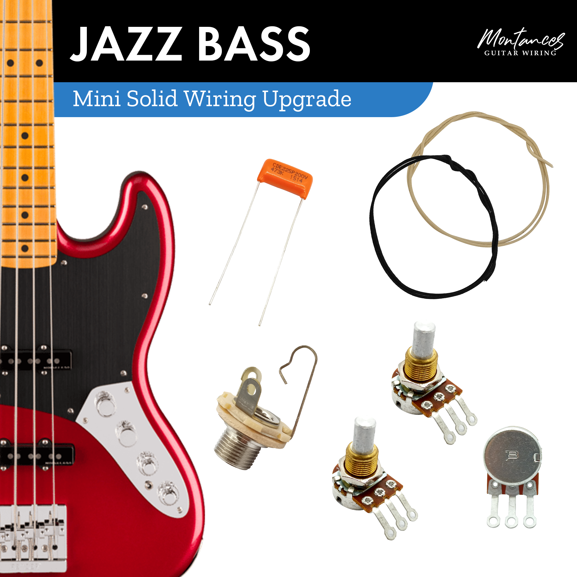 Jazz Bass Wiring Kit