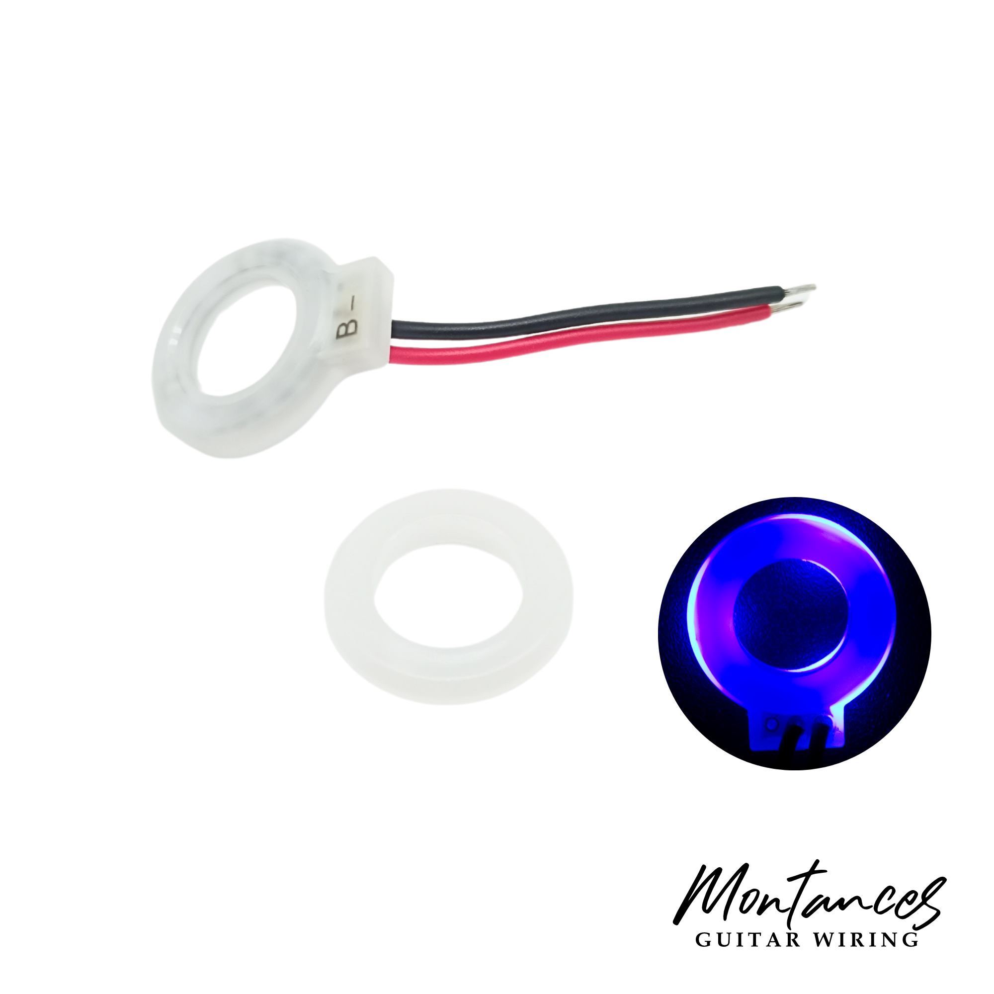 Footswitch LED Ring with Bezel, 9V